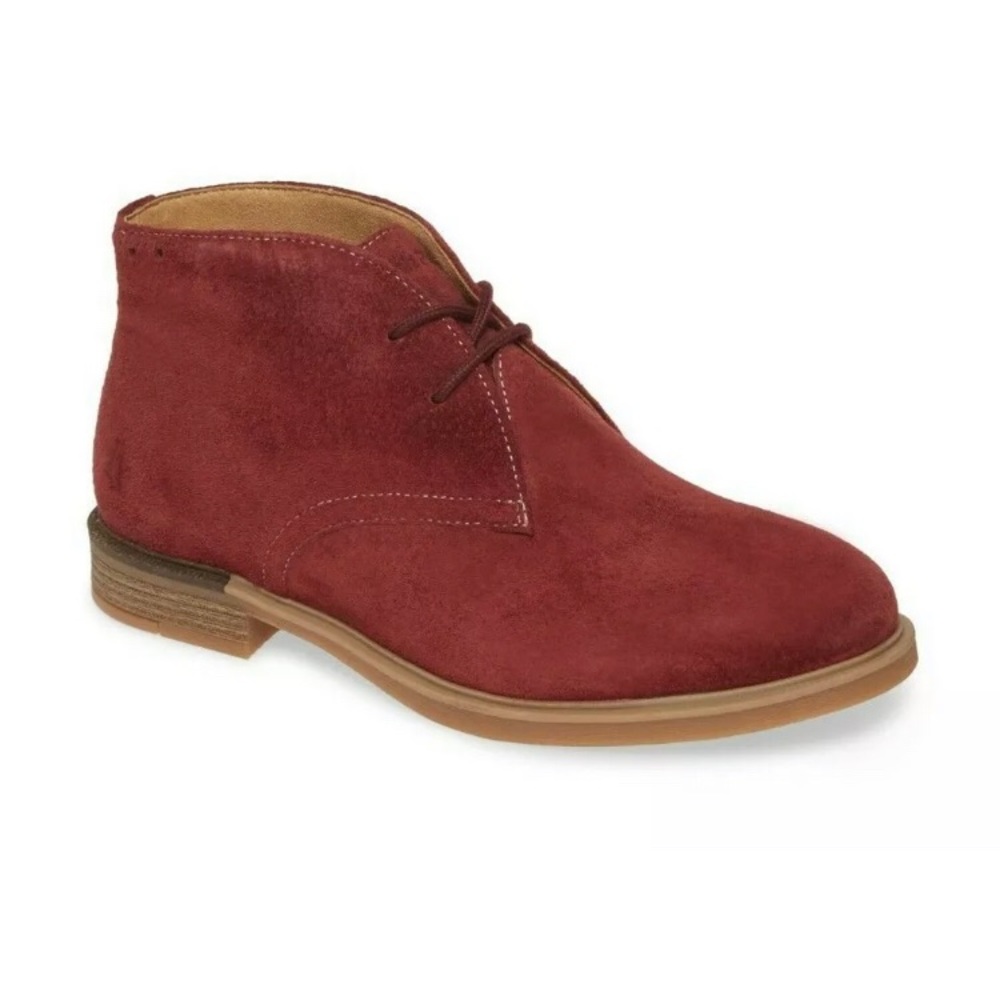 Hush Puppies Red Suede Bailey Chukka Boots - sz 8W